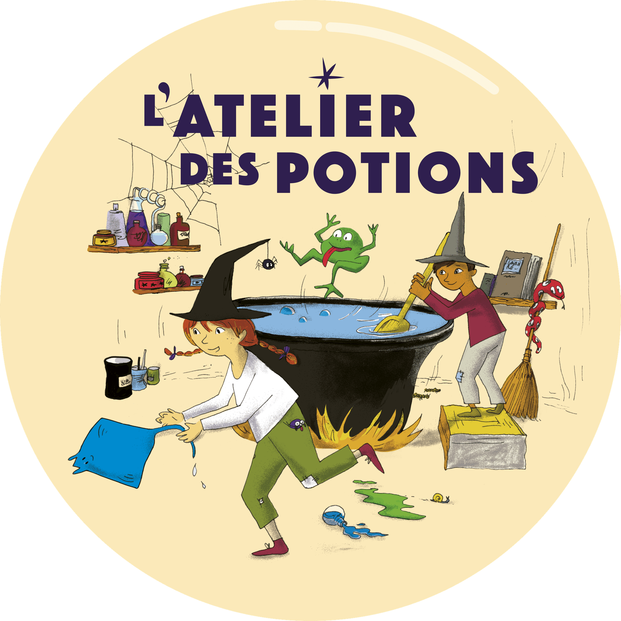 Illustration de couverture de L'Atelier des Potions