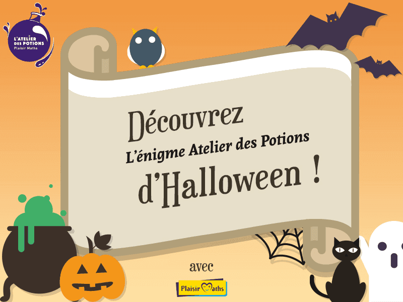 Visuel de l'énigme Halloween de l'Atelier des Potions