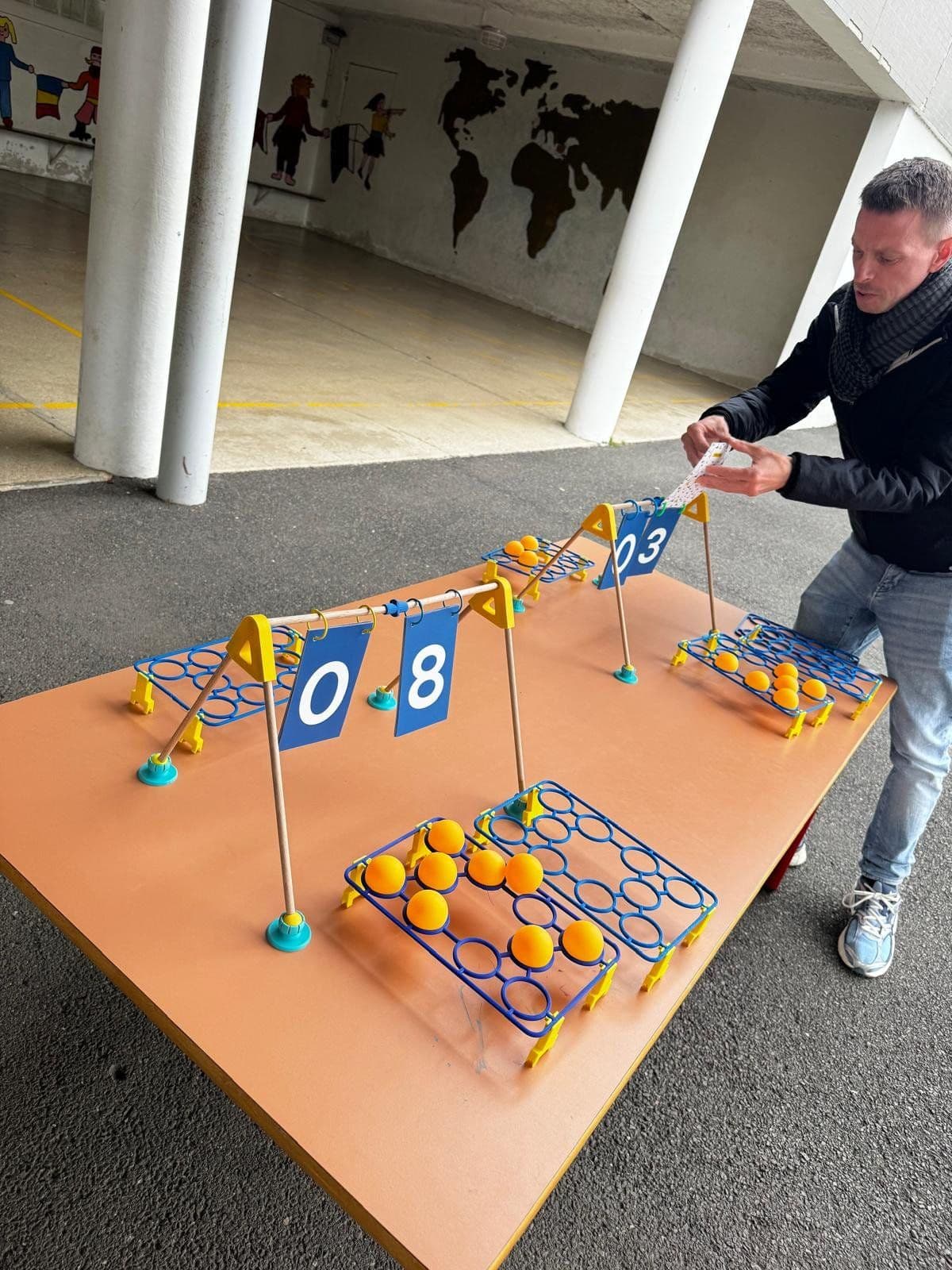 Matériel de jeu du programme Maths et Sport